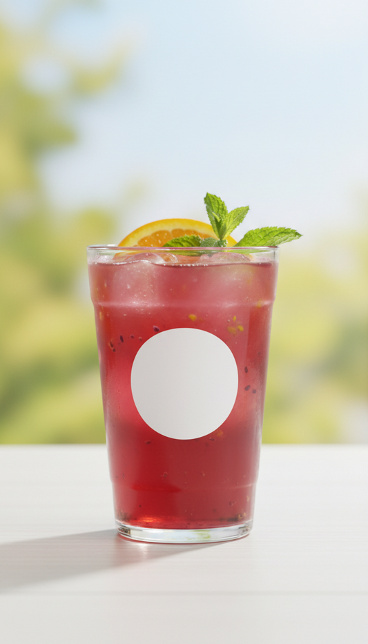 Berry Burst kombucha 12oz cup
