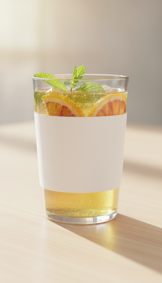 Golden Citrus kombucha 12oz cup